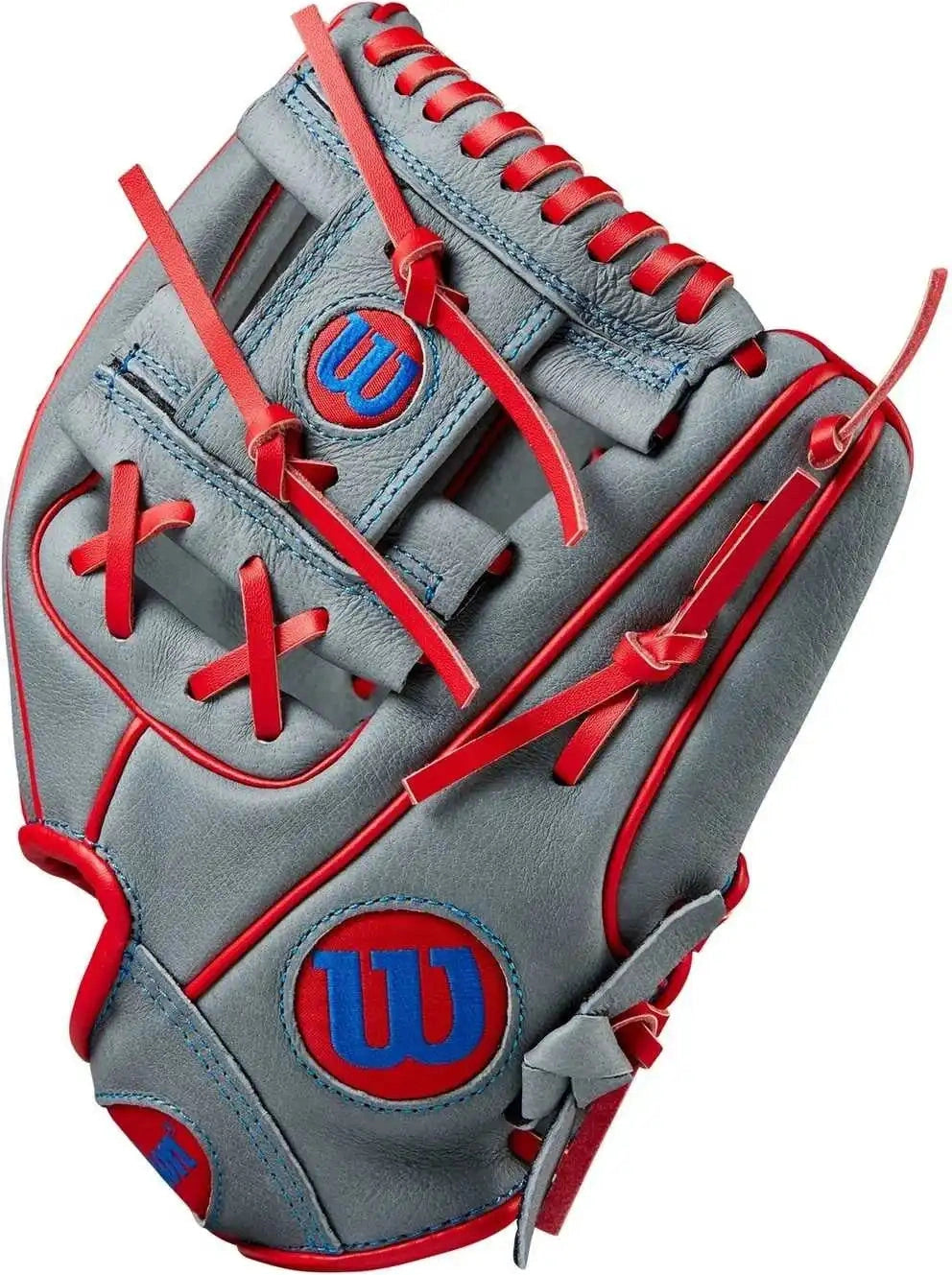 Wilson A450 10.75’’ Youth Infield Glove Wbw1014711075 - Gray Red - Right Throw