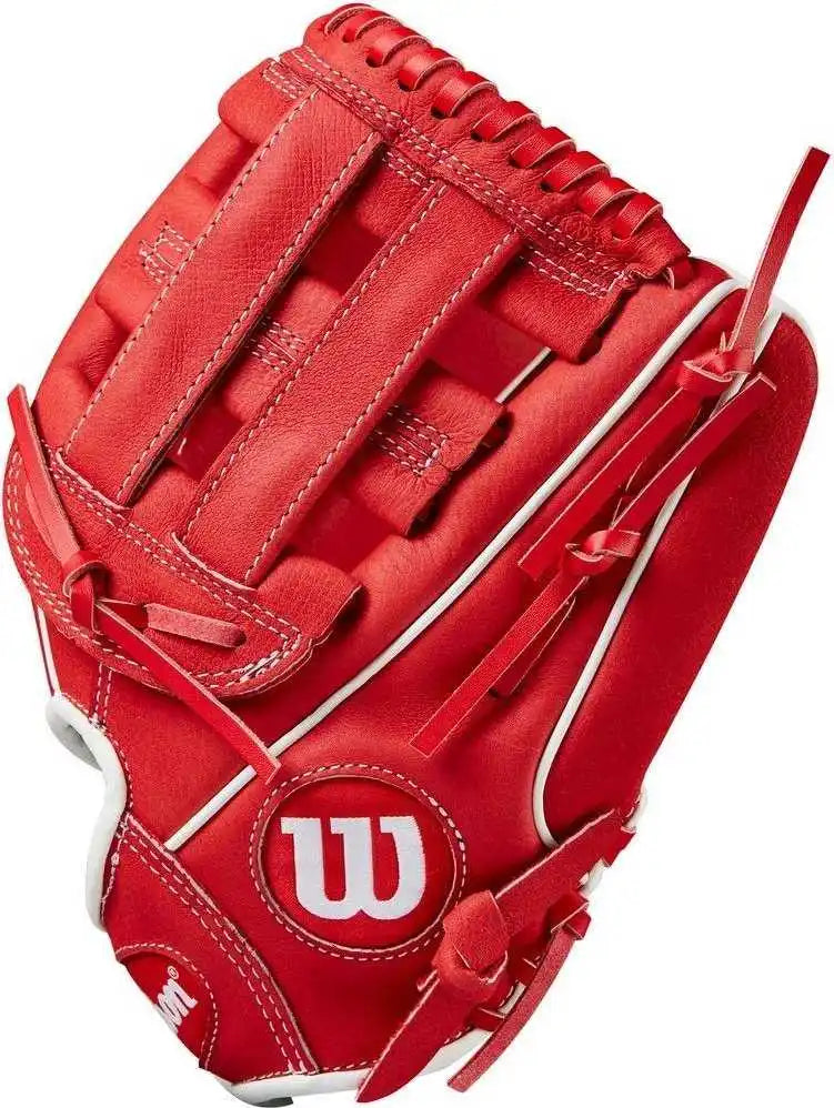 Wilson A450 11.00’’ Youth Infield Gloves - Red White