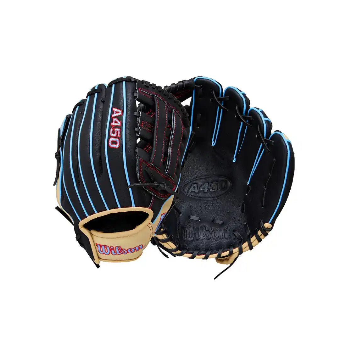 Wilson A450 11.00’’ Youth Infieldglove Wbw10397811 - Black Red