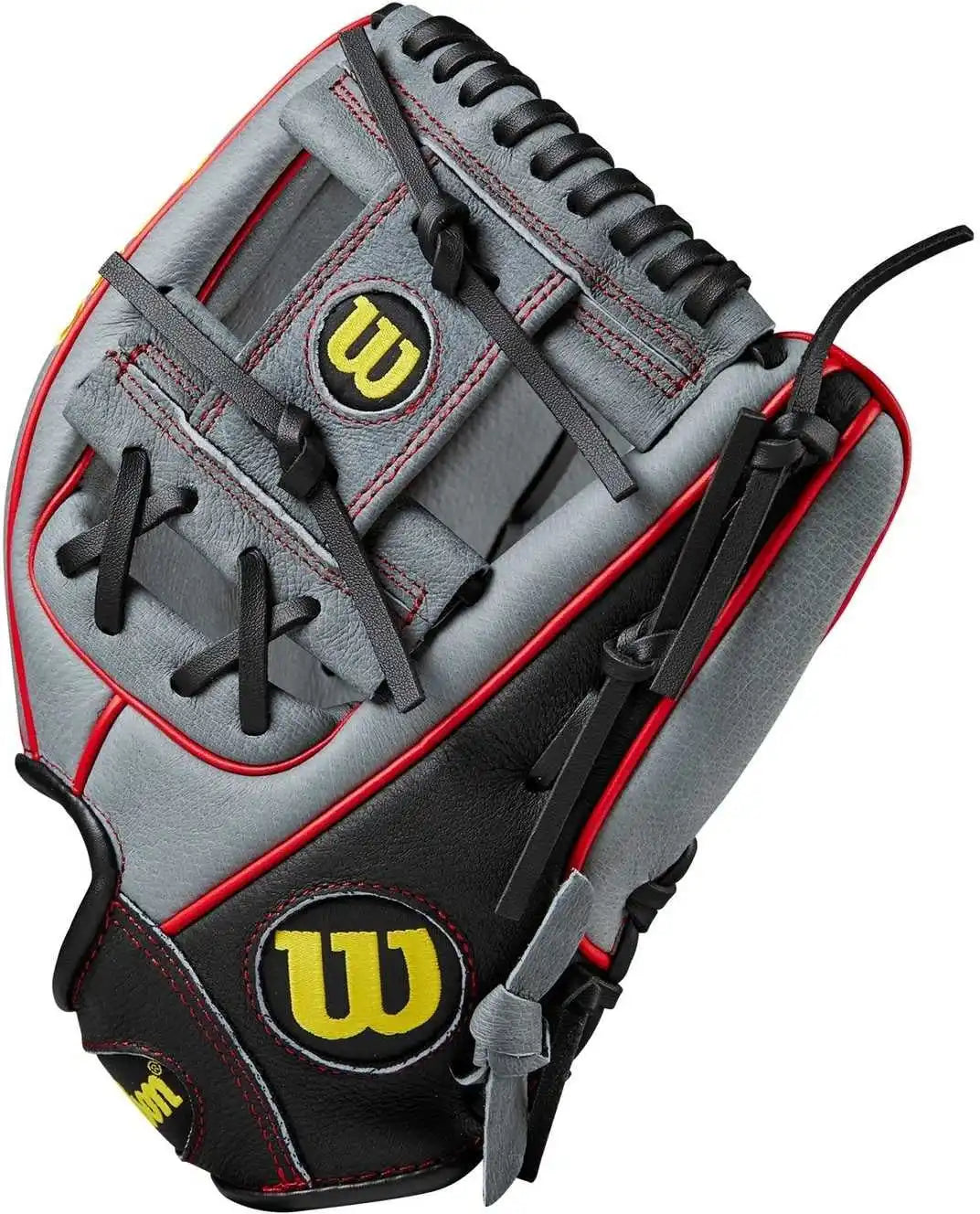 Wilson A450 11.50’’ Youth Infield Gloves - Gray Black Red