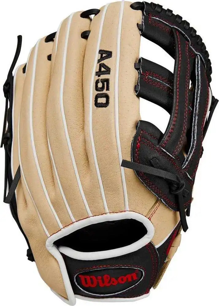 Wilson A450 12.00’’ Youth Outfield Gloves Wbw10147612 - Blonde Black