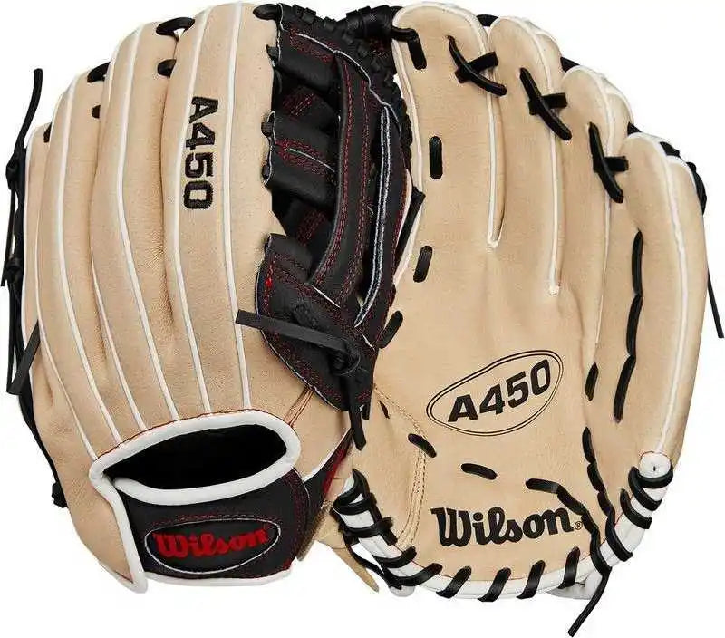 Wilson A450 12.00’’ Youth Outfield Gloves Wbw10147612 - Blonde Black