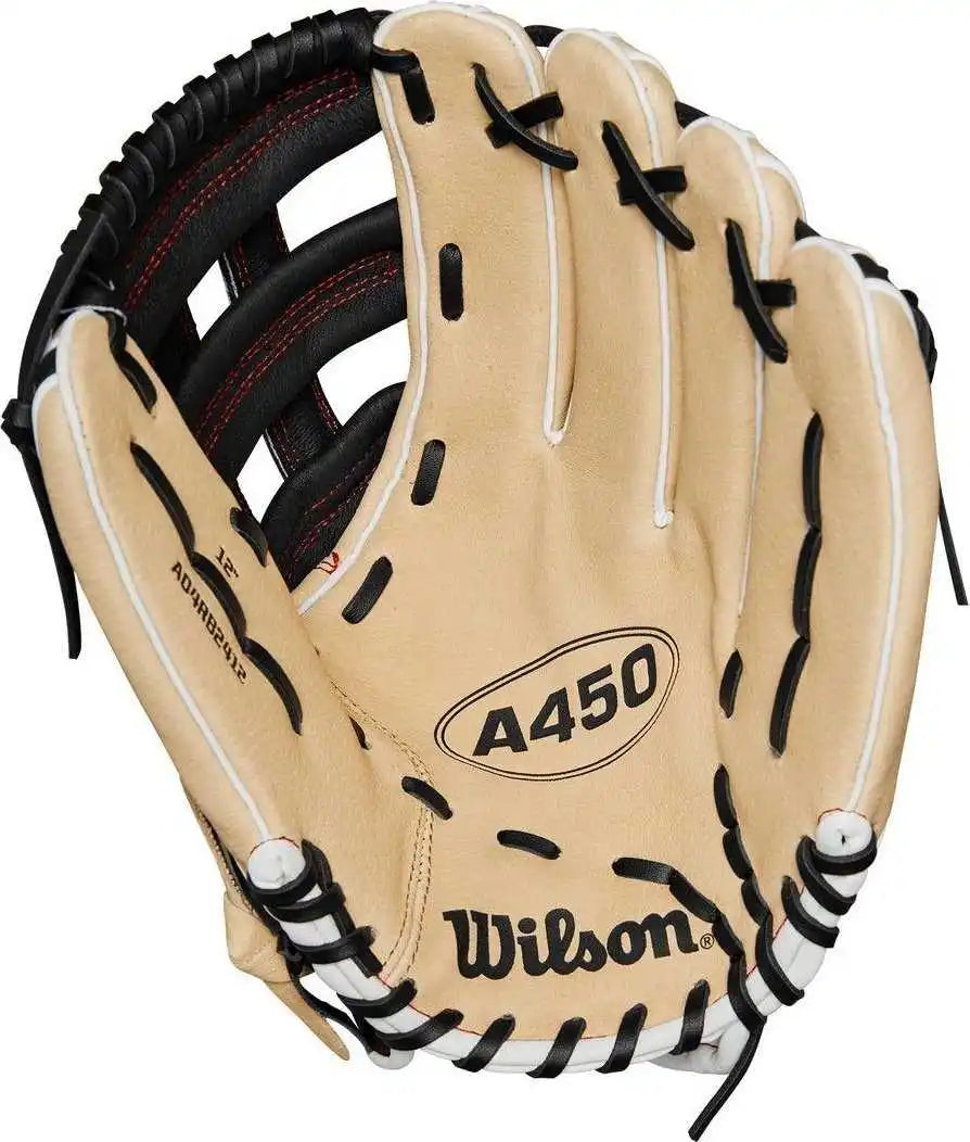 Wilson A450 12.00’’ Youth Outfield Gloves Wbw10147612 - Blonde Black