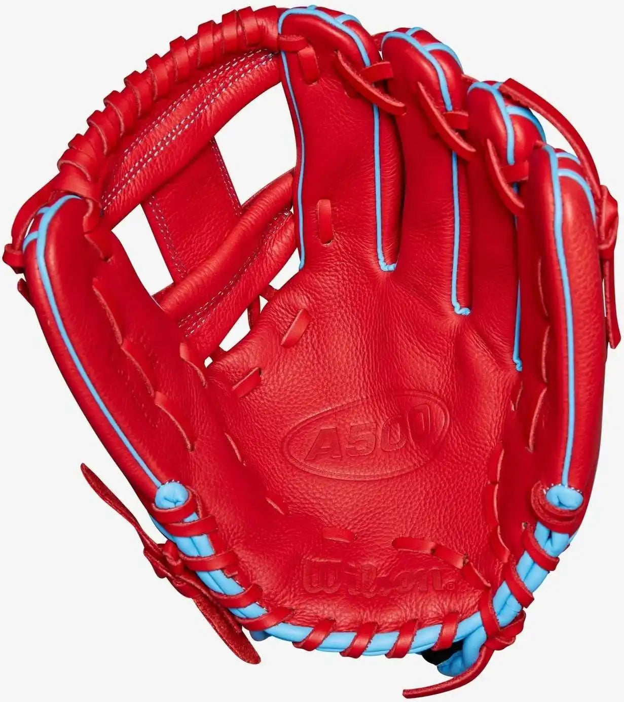 Wilson A500 11.50’’ Infield Baseball Glove - Red Blue White