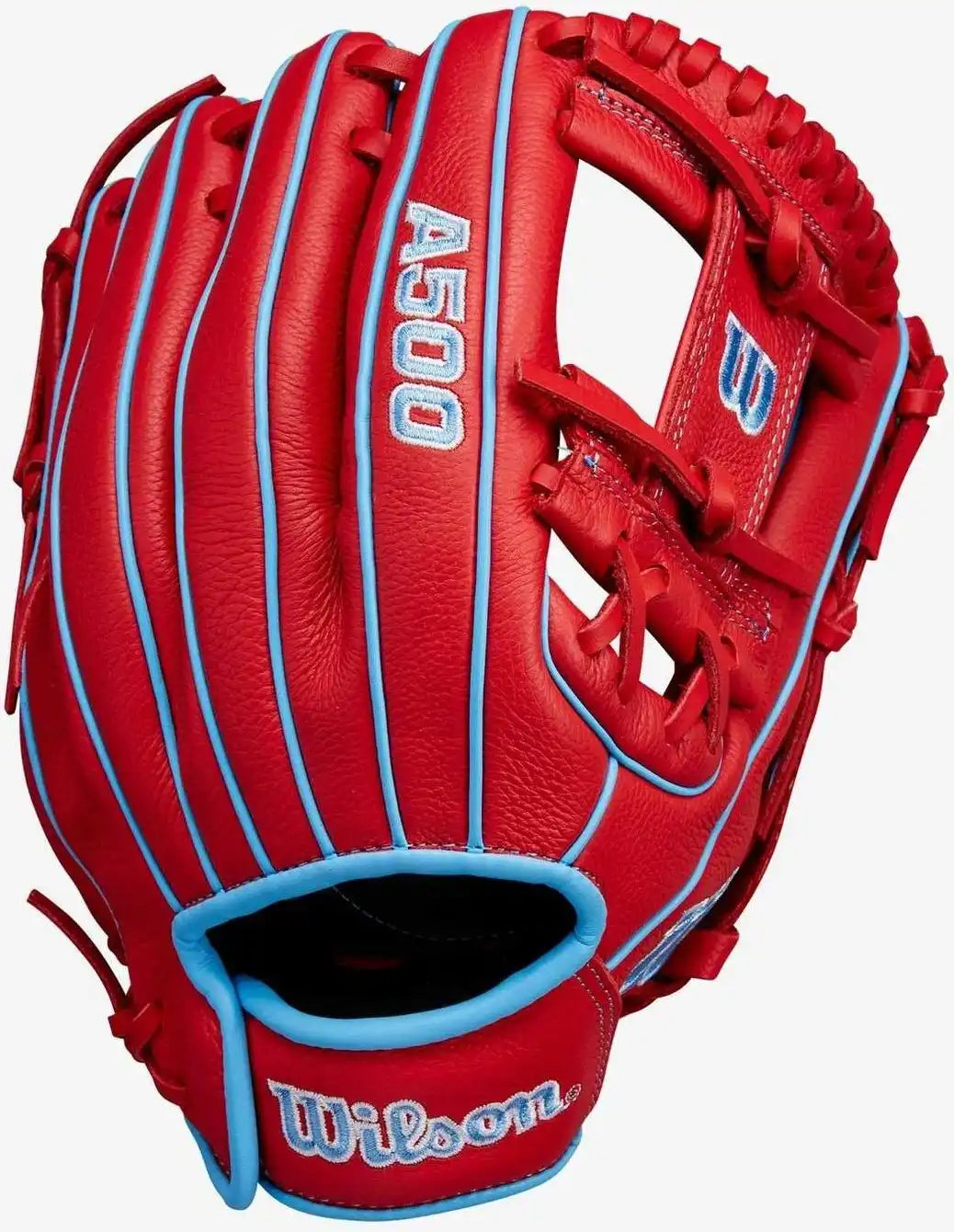 Wilson A500 11.50’’ Infield Baseball Glove - Red Blue White