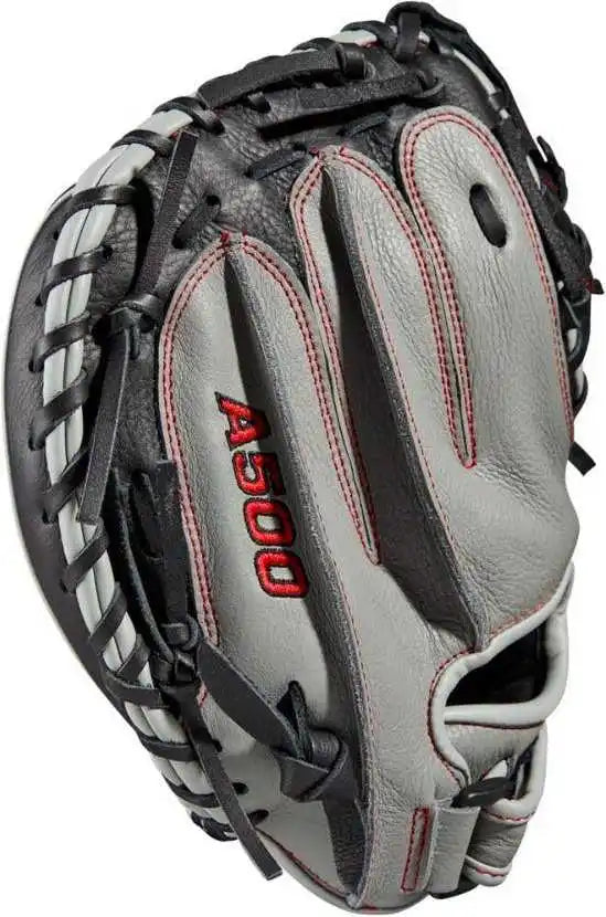 Wilson A500 32.00’’ Catcher’s Baseball Mitt - Gray Black - Right Throw