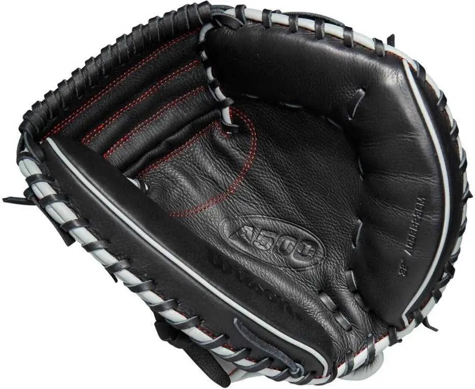 Wilson A500 32.00’’ Catcher’s Baseball Mitt - Gray Black - Right Throw