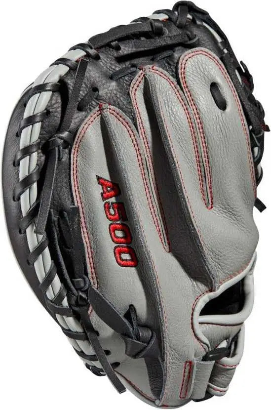 Wilson A500 32.00’’ Catcher’s Baseball Mitt - Gray Black - Right Throw