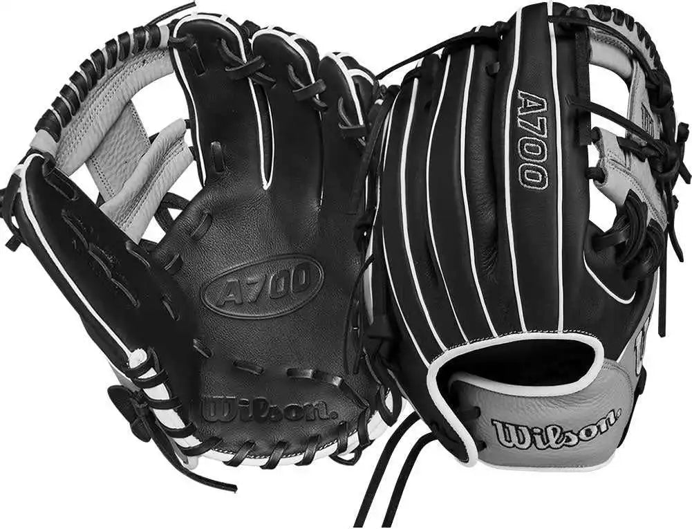 Wilson A700 11.50’’ Youth Utility Glove Wbw101427115 - Black Silver - Cork / Right Throw