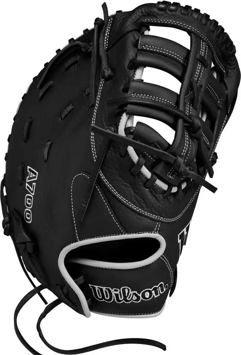 Wilson A700 12.00’’ Youth First Base Mitt - Black Silver