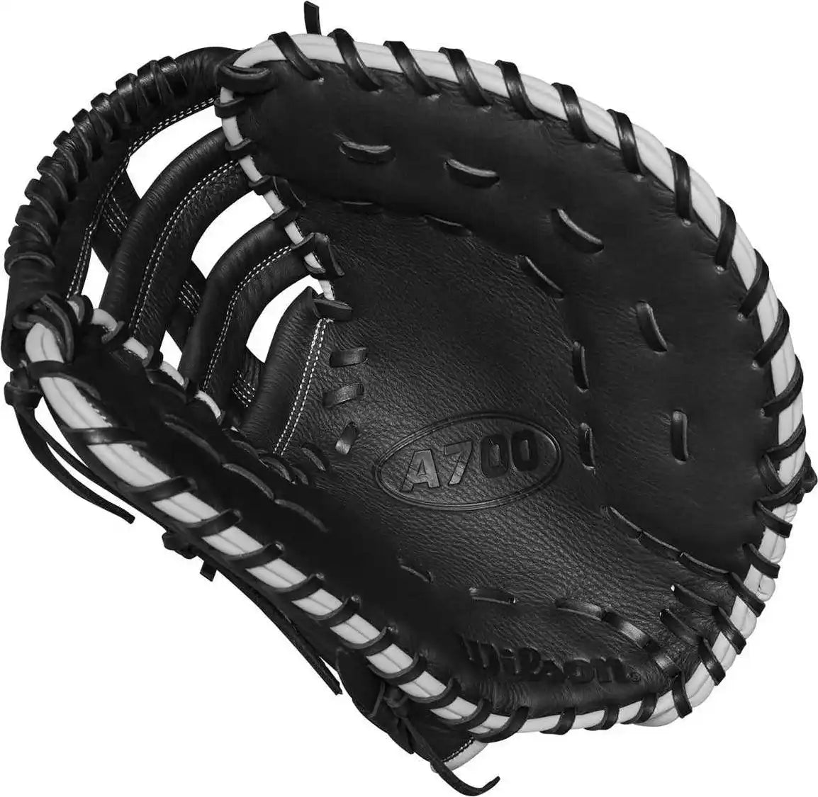 Wilson A700 12.00’’ Youth First Base Mitt - Black Silver