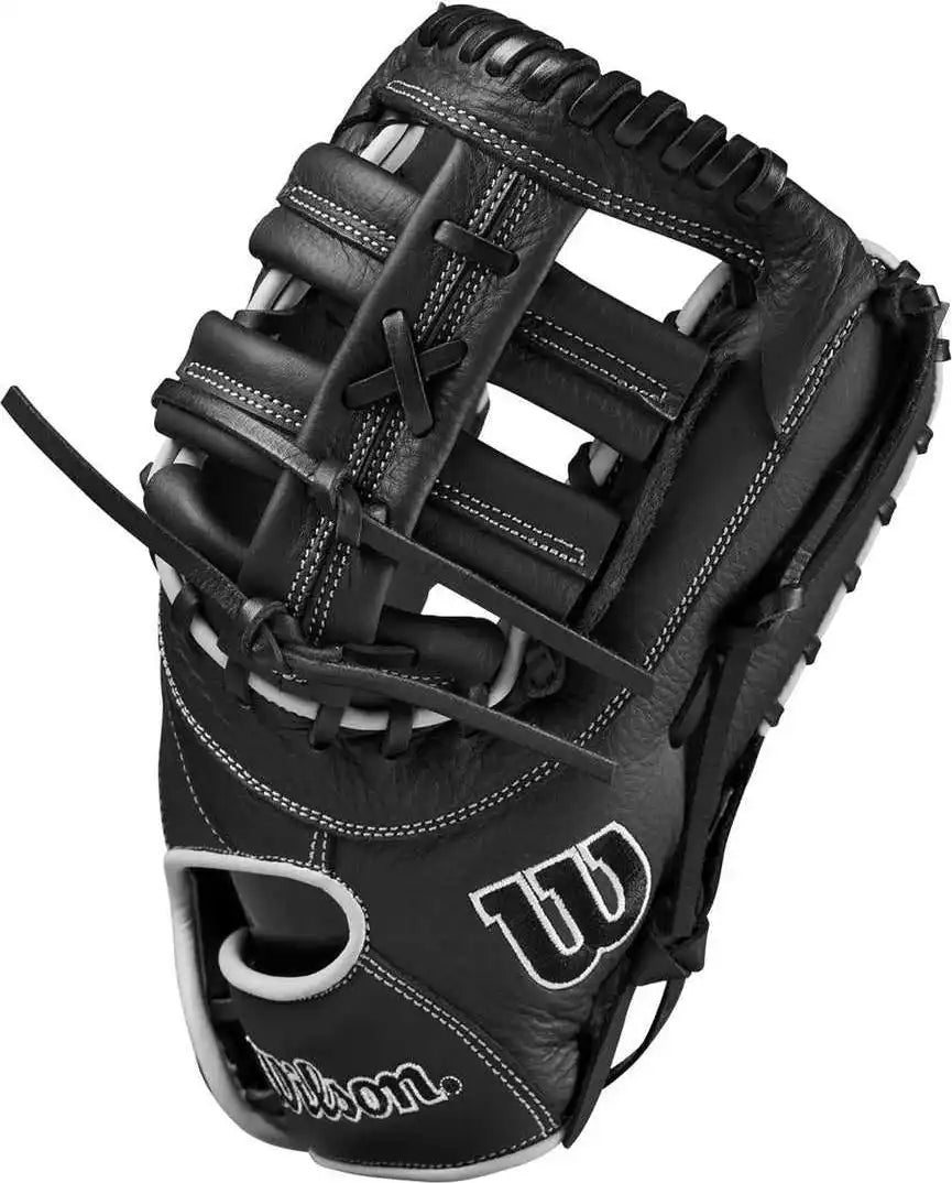 Wilson A700 12.00’’ Youth First Base Mitt - Black Silver