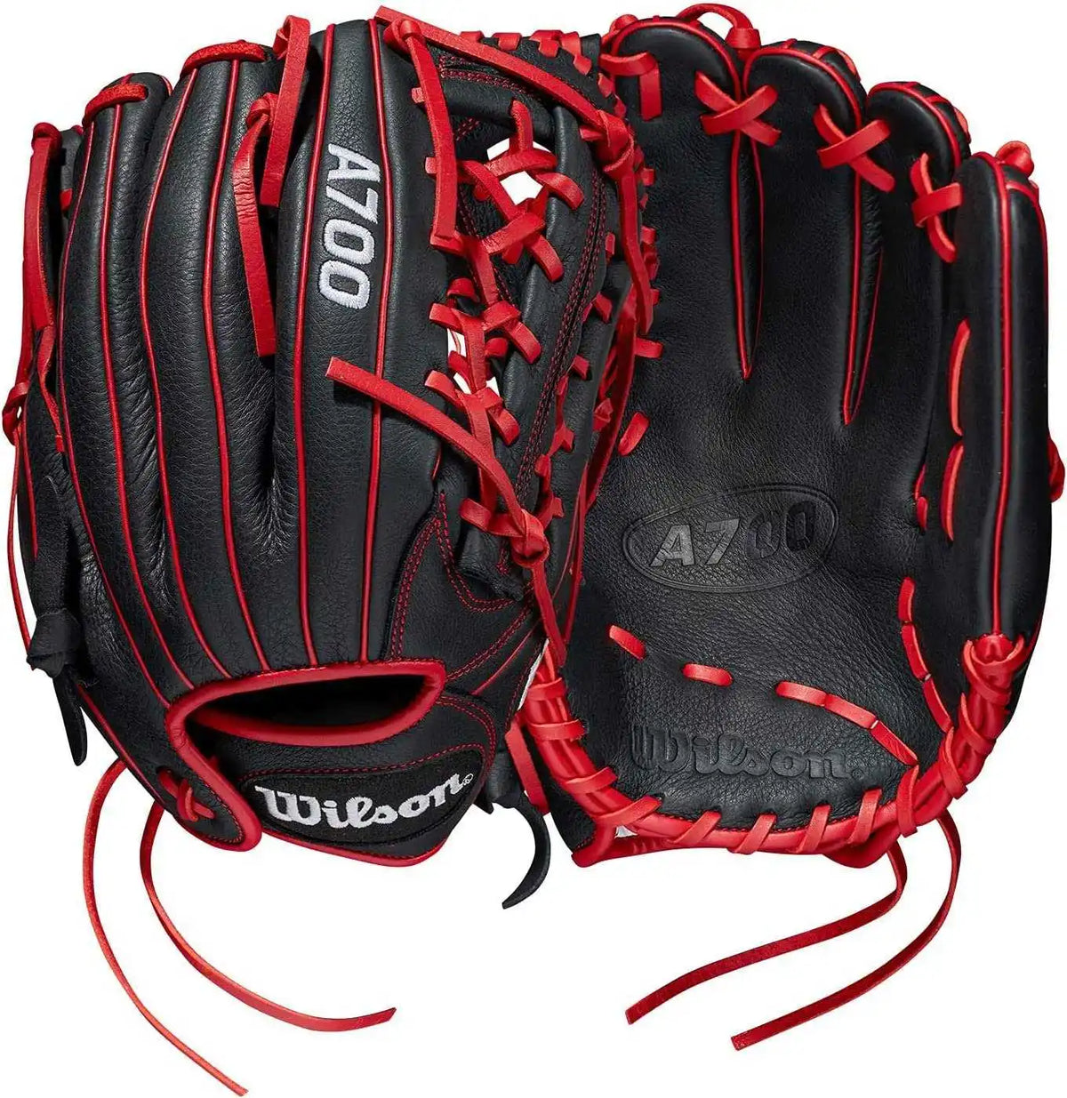 Wilson A700 12.00’’ Youth Utility Glove - Black Red White