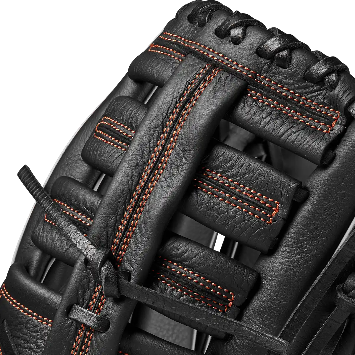 Wilson A700 12.50’’ Youth Outfield Gloves - Black Silver Orange