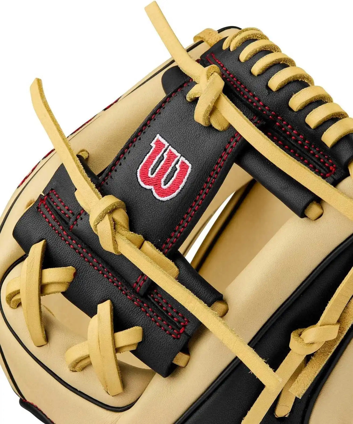 Wilson A900 Pf115 Infield Gloves Wbw102570115 - Blonde Black Red - Cork / Right Throw