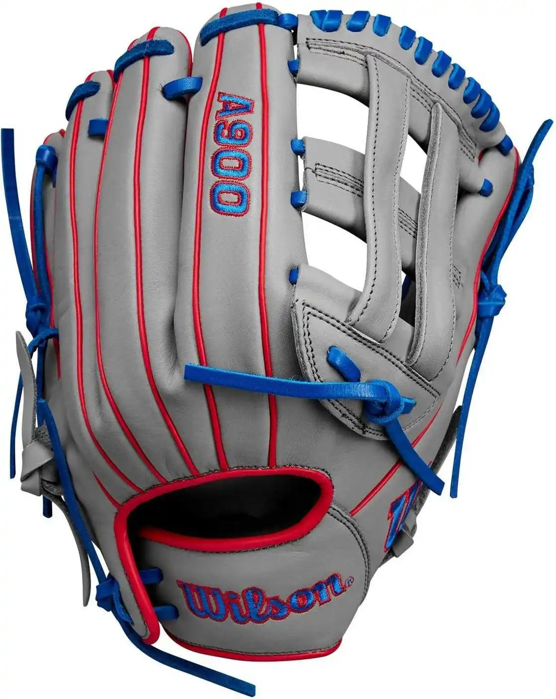 Wilson A900 Pf12 12.00’’ Utility Gloves Wbw10257 - Gray Royal Red