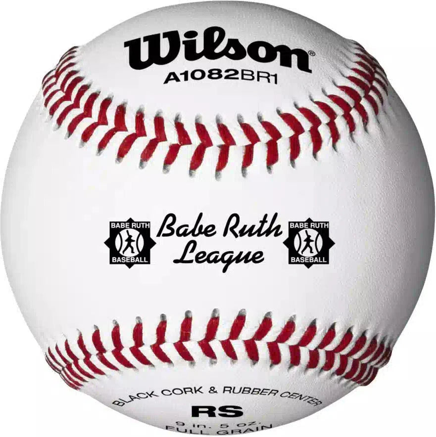 Wilson Babe Ruth Regular Season Play Wta1082b1- Dozen - White