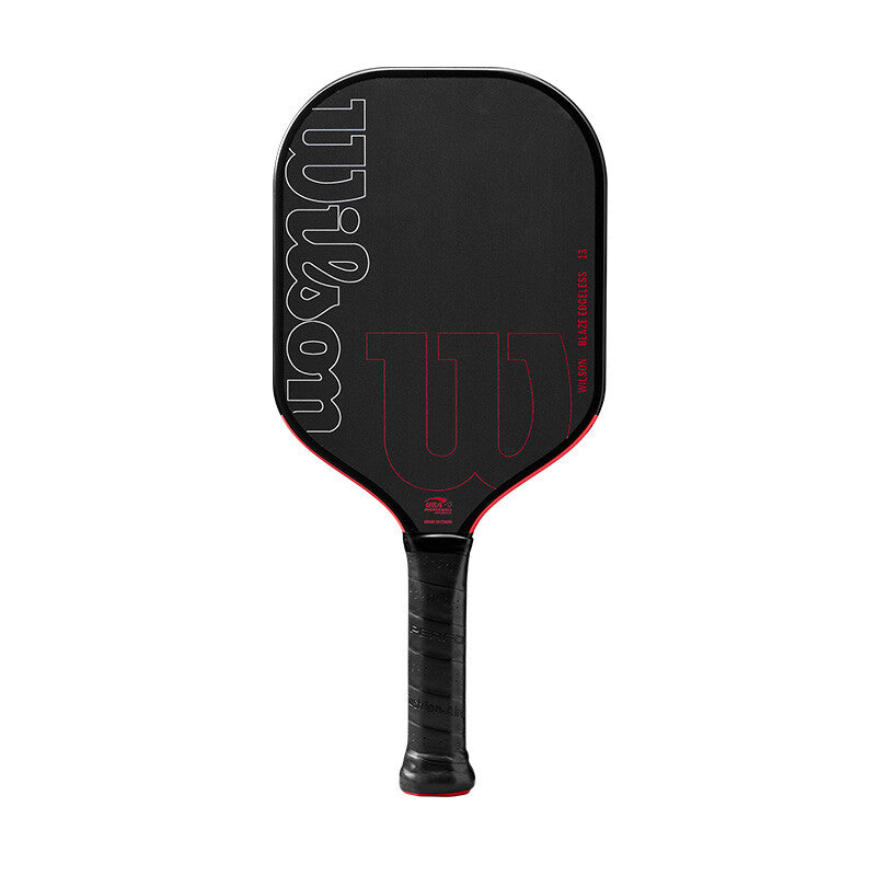 Wilson Blaze Edgeless 13 Pickleball Paddle - Black Red - HIT a Double