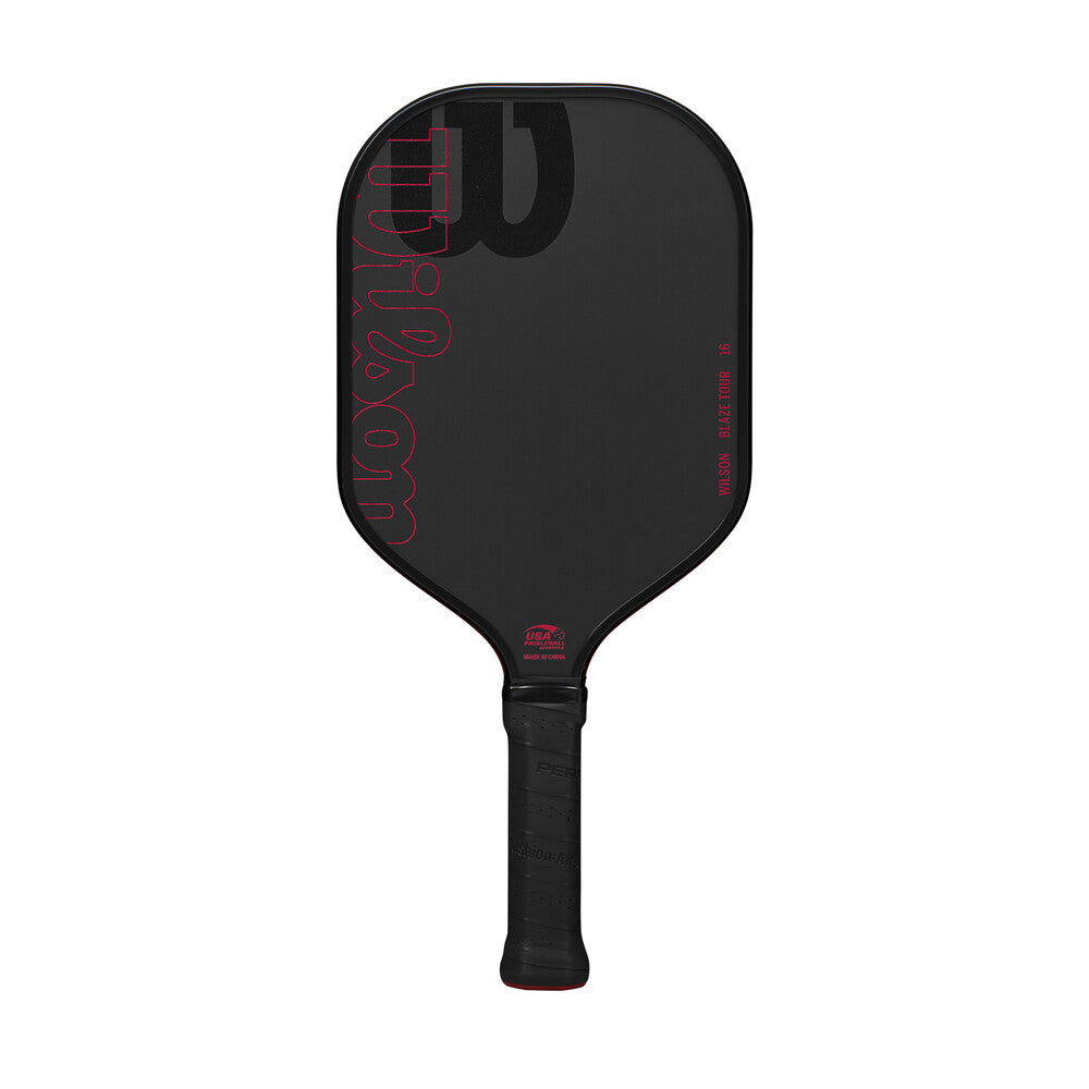 Wilson Blaze Tour 16 Pickleball Paddle - Black Red - HIT a Double