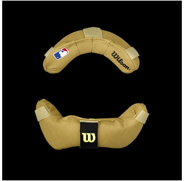 Wilson Dyna-lite Umpire Replacement Leather Facemask Pads Wb5721001 - Tan - Osfm