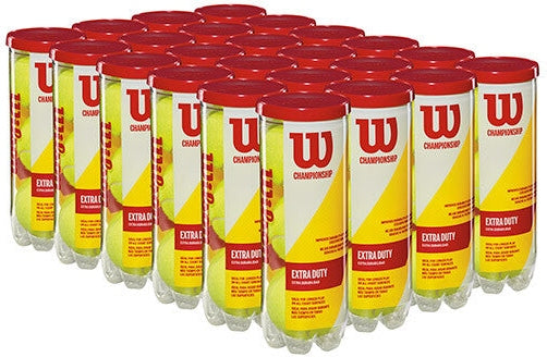 Wilson Extra Duty Tennis Balls Case 24x - Yellow - HIT a Double