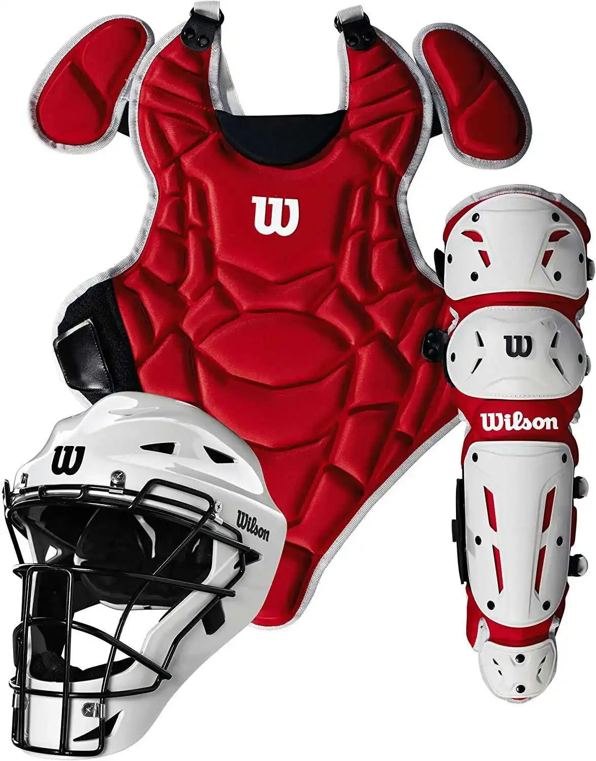 Wilson Ez Gear 2.0 Catcher’s Kit - Scarlet