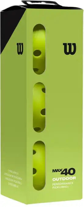 Wilson Max 40 Outdoor Pickleballs 3x - Green