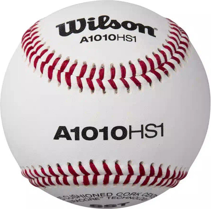 Wilson Off. Hs1sst (doen) no Nfhs Logo Wbw302001- Dozen - White