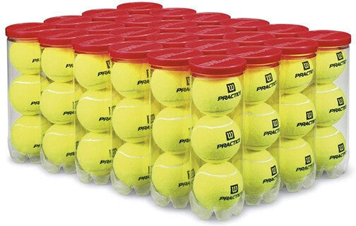 Wilson Practice Tennis Balls (case 24x) - Yellow