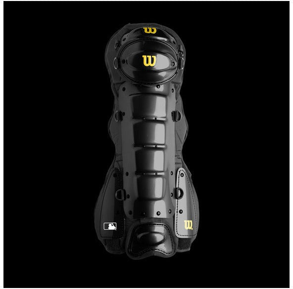 Wilson Pro Gold 2 Umpire Leg Guards Wb5720501 - Black Charcoal