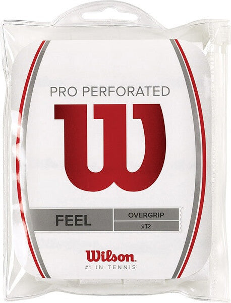Wilson Pro Perforated Overgrip (12x) - White