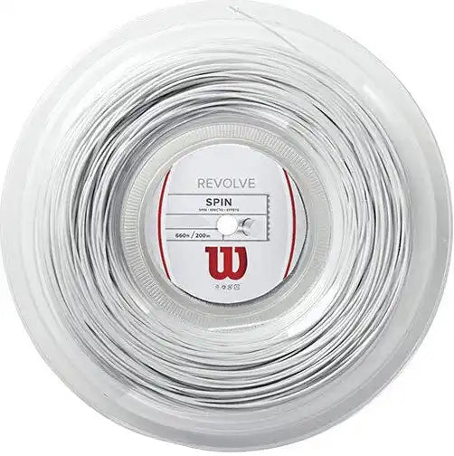 Wilson Revolve 16g Reel 660’ Tennis String - White