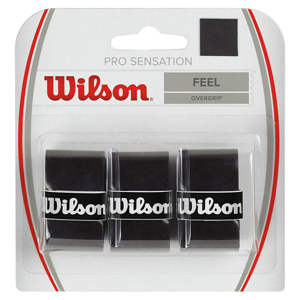 Wilson Sensation Pro Overgrip (3x)(black) - Blk / Os