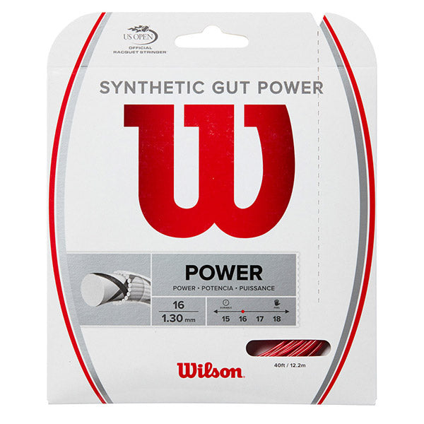 Wilson Synthetic Gut Power 16g (black) - Red / Os