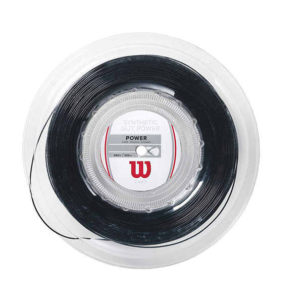 Wilson Synthetic Gut Power 16g Reel 660’ (black) - Blk / Os