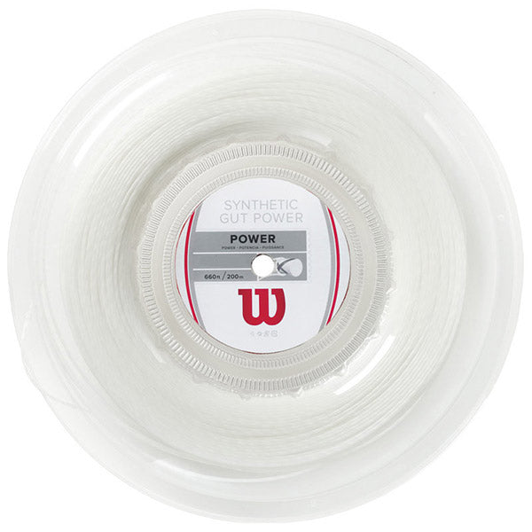 Wilson Synthetic Gut Power 16g Reel 660’ (black) - Wht / Os