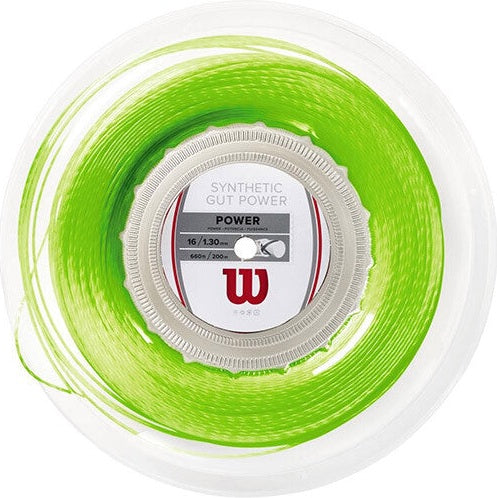 Wilson Synthetic Gut Power 16g Reel 660’ - Lime