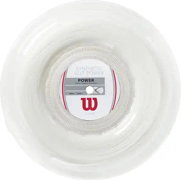 Wilson Synthetic Gut Power 16g Reel 660’ Tennis String - Lime