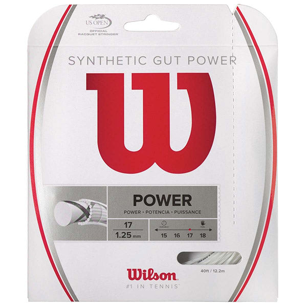 Wilson Synthetic Gut Power 17g (assorted) - Wht / Os
