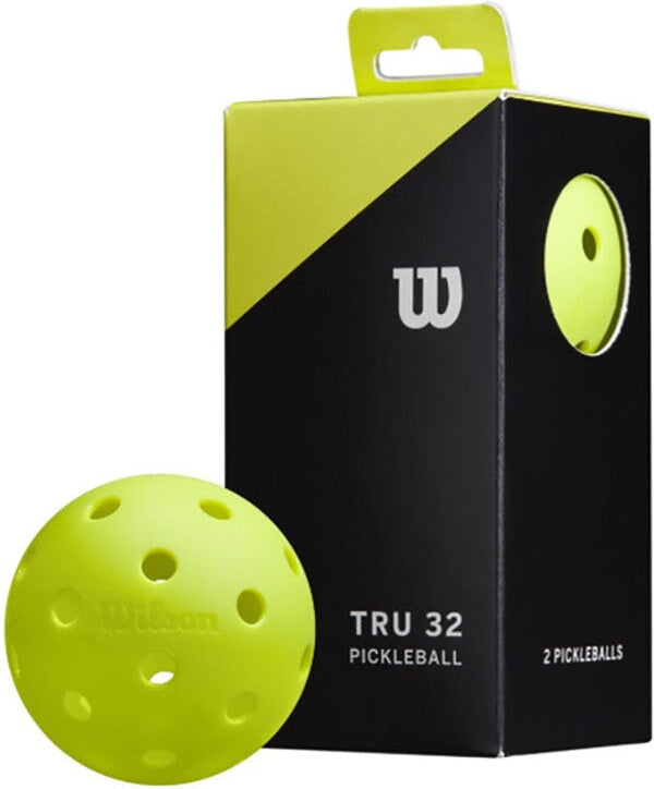 Wilson Tru 32 Outdoor Pickleballs 2x - Yellow - HIT a Double