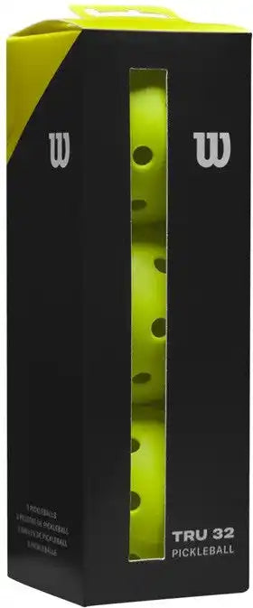 Wilson Tru 32 Outdoor Pickleballs 3x - Yellow