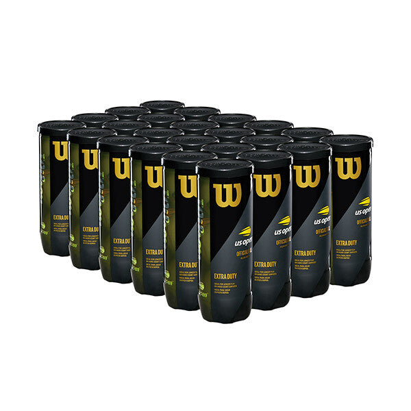 Wilson US Open Extra Duty Tennis Balls Case 24x - Yellow - HIT a Double