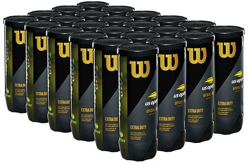 Wilson us Open Extra Duty Tennis Balls (case 24x) - Yellow