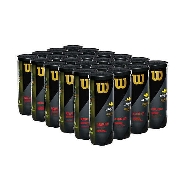 Wilson US Open Regular Duty Tennis Balls Case 24x - Yellow - HIT a Double