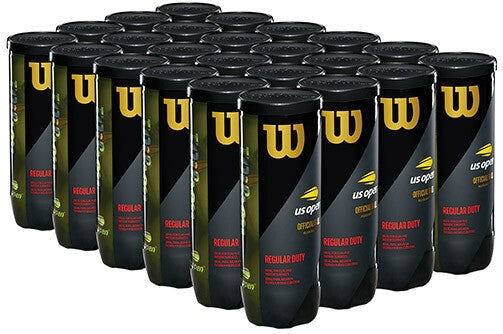 Wilson us Open Regular Duty Tennis Balls (case 24x) - Yellow