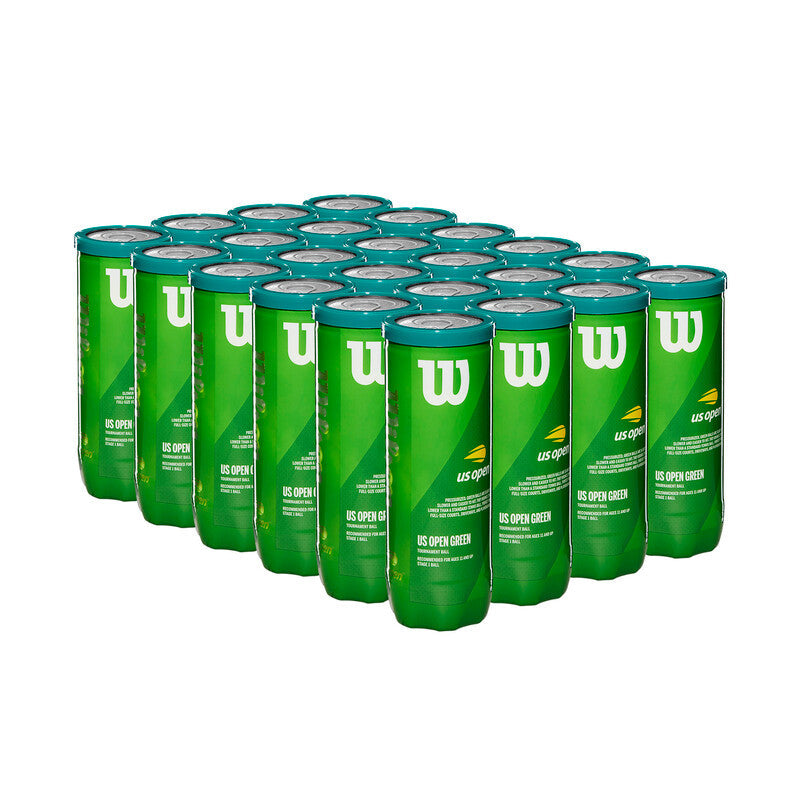 Wilson us Open Tournament Green Tennis Balls (case 24x) - Os