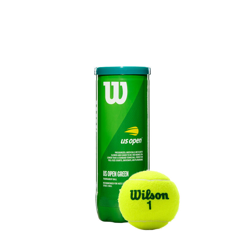 Wilson us Open Tournament Green Tennis Balls (case 24x) - Os