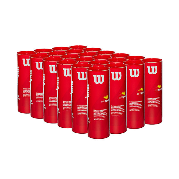 Wilson us Open Tournament Red Tennis Balls (case 24x) - Os