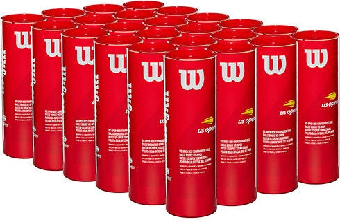 Wilson us Open Tournament Red Tennis Balls (case 24x) - Yellow