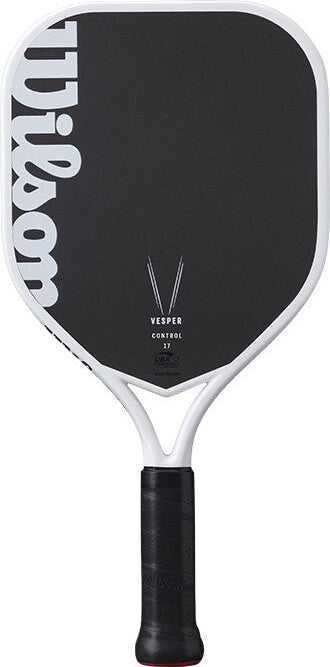 Wilson Vesper Control 17 Pickleball Paddle - Black White
